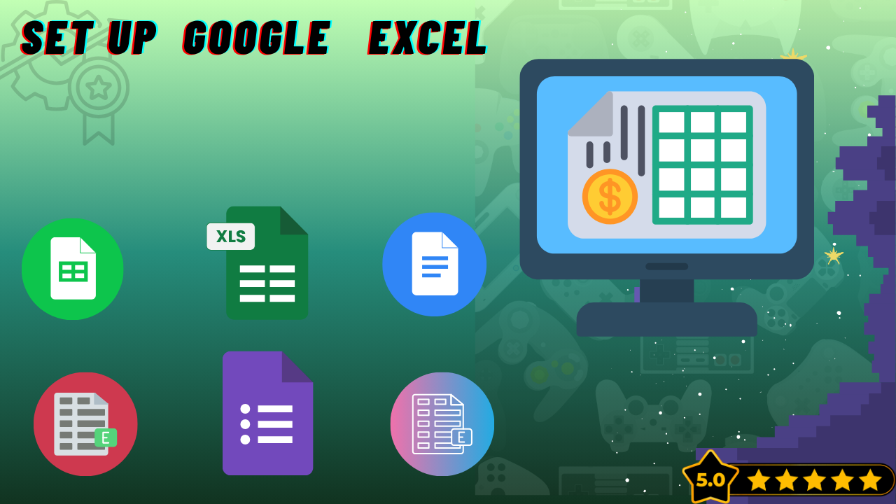 I will set up all Google Excel sheets for your business